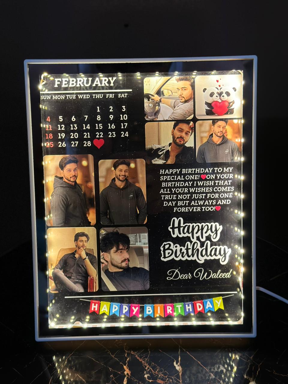 CUSTOMIZE BIRTHDAY PHOTO FRAME