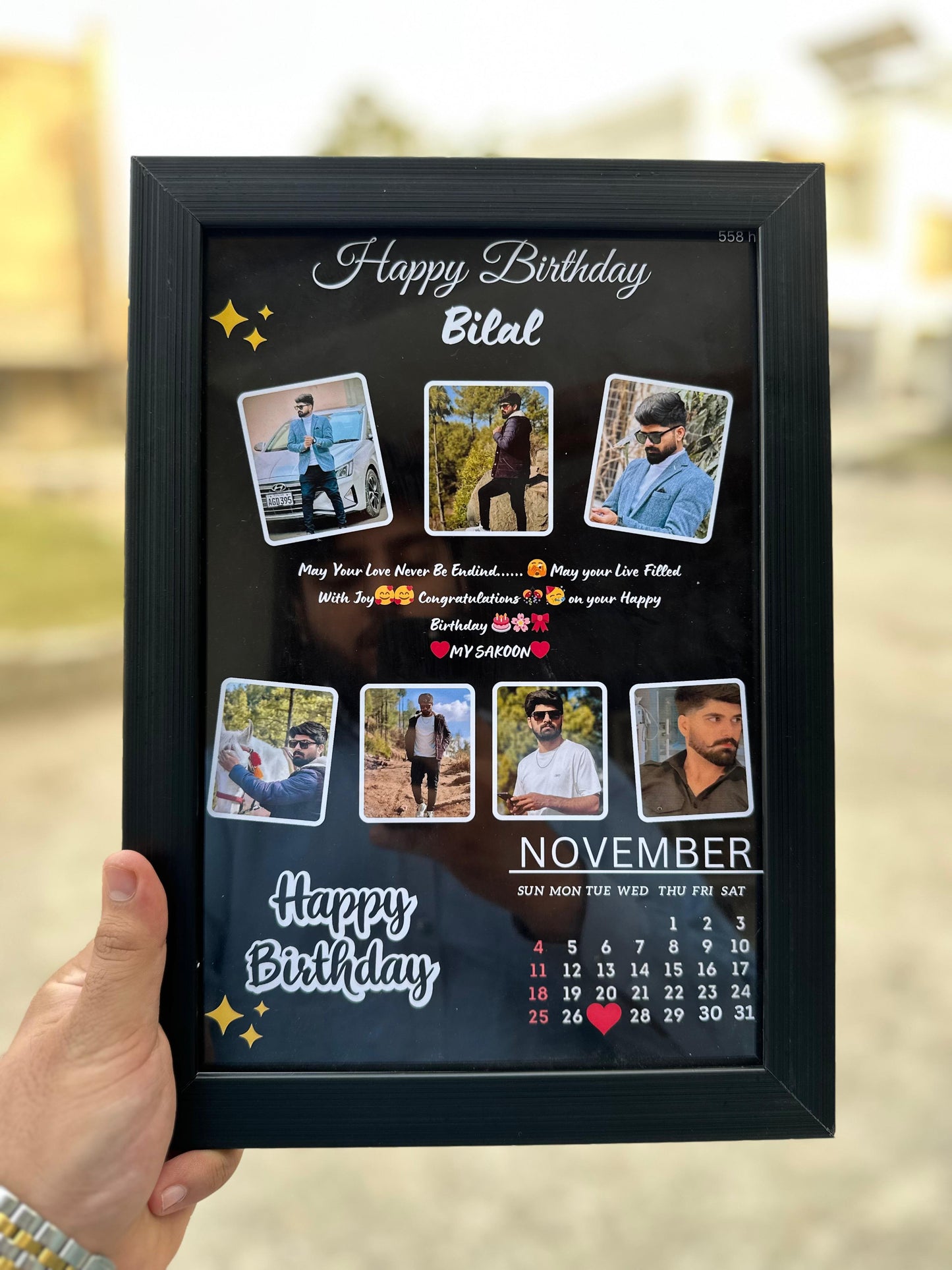 Customize Birthday Photo Frame