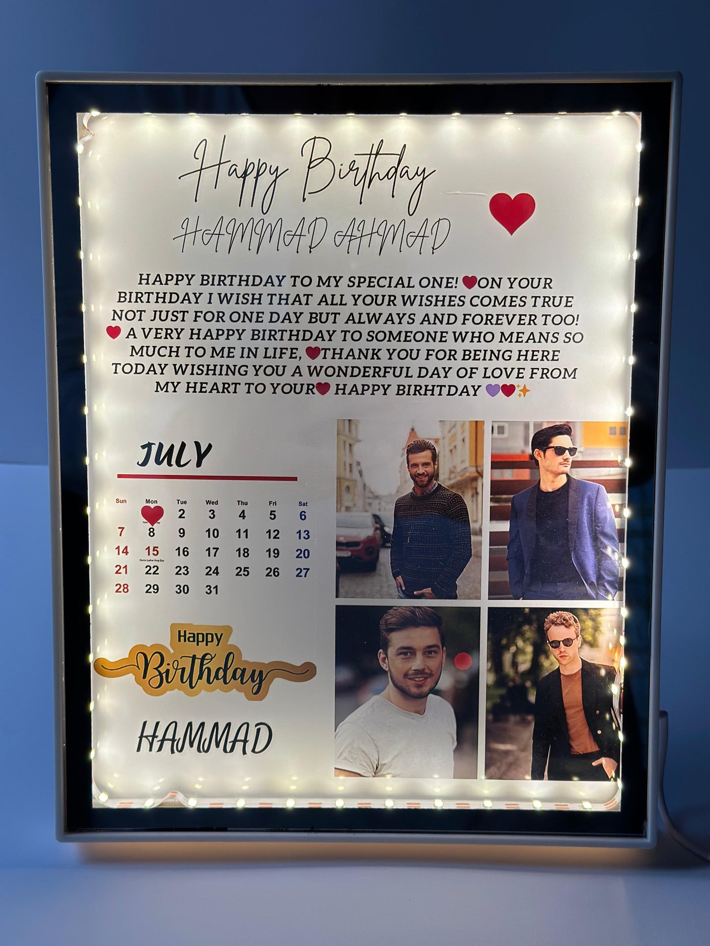 CUSTOMIZE LED PHOTO FRAME