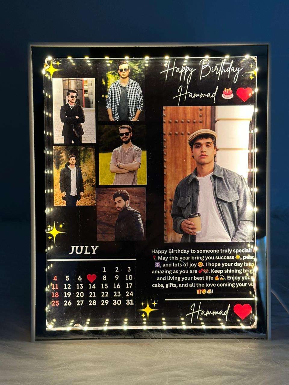 cusotmize led 6 pics frame