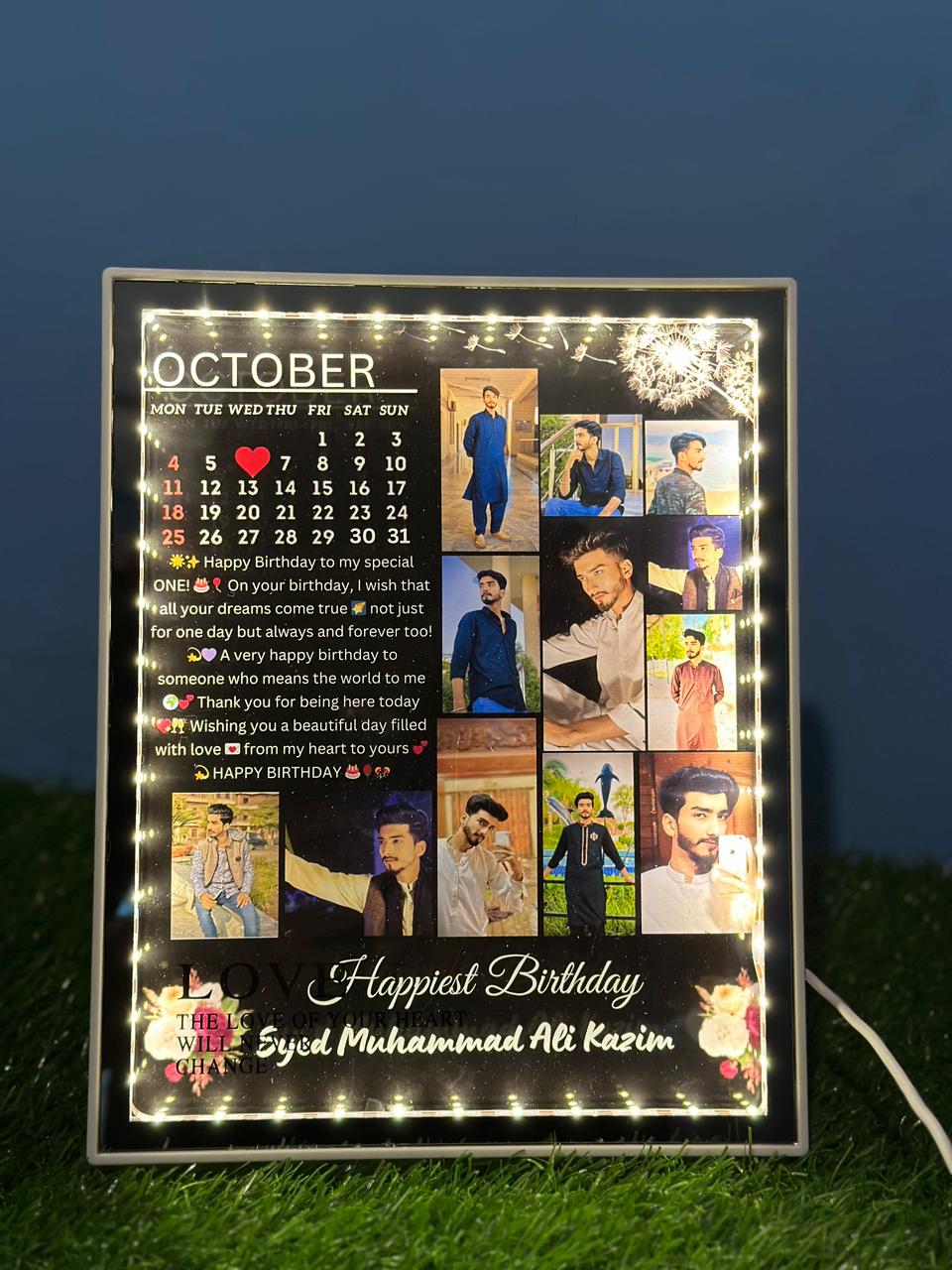 CUSOTMIZE LED BIRTHDAY FRAME