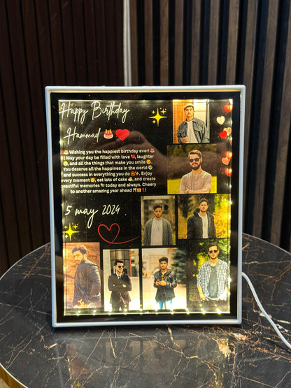 Customize Led Frame Birtdhay