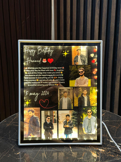 Customize Led Frame Birtdhay